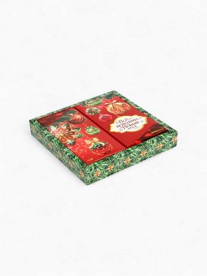 Подарочный набор новогодний «Всё исполнит Новый год», чай 50 г, шоколад 70 г