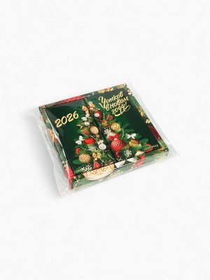 Подарочный набор новогодний «Успехов в Новом 2026 году», чай 50 г, шоколад 70 г