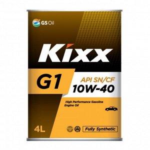 Масло моторное GS Kixx G1 10w40 4л  SN/CF полусинтетика