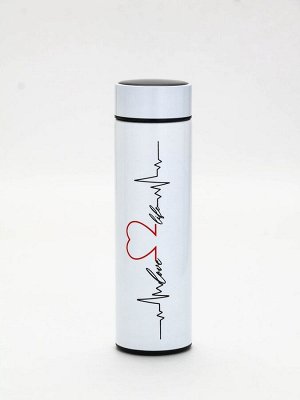 Термос «Пульс», 500 мл, с ситечком, с датчиком температуры