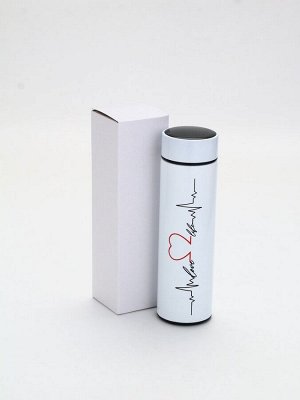 Термос «Пульс», 500 мл, с ситечком, с датчиком температуры