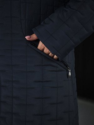 Пальто. Цвет: Серо-синий