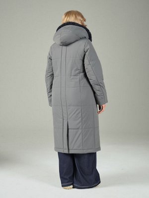 Пальто. Цвет: Серый