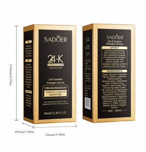 Сыворотка для лица с золотом 24к и коллагеном 40 мл