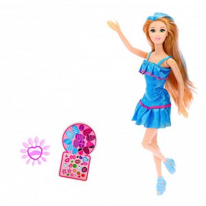 Кукла-модель «Эмма» с наклейками, с аксессуарами, МИКС, в пакете