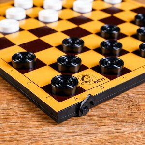 Шашки, настольная игра "Северные", с доской 30 х30 см