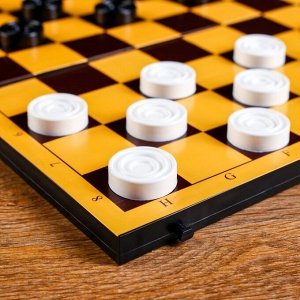 Шашки, настольная игра "Северные", с доской 30 х30 см