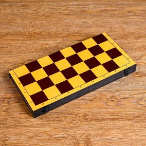 Шашки, настольная игра "Северные", с доской 30 х30 см