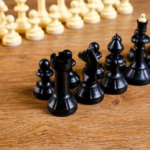 Шахматные фигуры гроссмейстерские "Айвенго", король h-10 см, пешка-5 см, в коробке