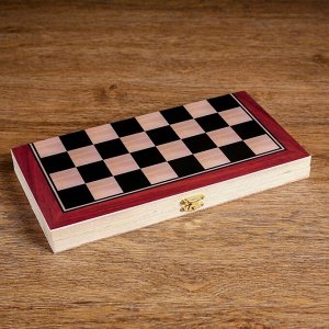 Настольная игра 2 в 1 "Лабарт": шашки, нарды, 29 х 29 см