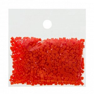 Стразы для алмазной вышивки, 10 г, не клеевые, квадратные: 2,5-2,5 мм, 946 Orange Red Med DK