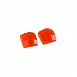 Стразы для алмазной вышивки, 10 г, не клеевые, квадратные: 2,5-2,5 мм, 946 Orange Red Med DK