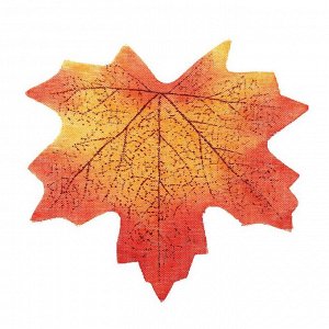 Декор «Кленовый лист», набор 50 шт, красно-оранжевый цвет