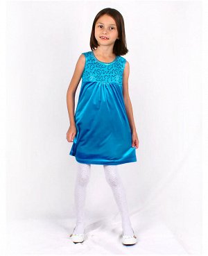 Бирюзовое платье для девочки Цвет: бирюзовый