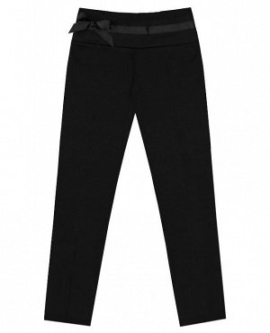 Чёрные школьные брюки для девочки Цвет: черный