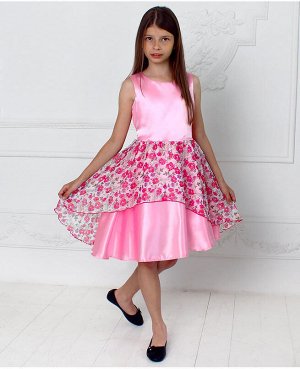 Нарядное розовое платье для девочки Цвет: розовый