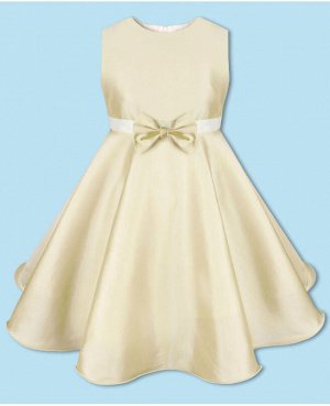 Молочное нарядное платье для девочки Цвет: экрю
