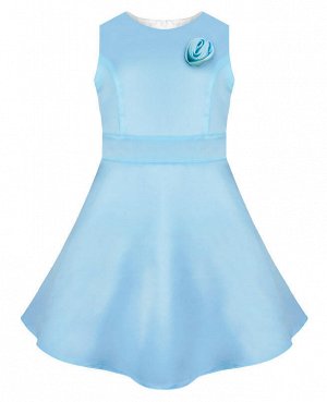 Голубое нарядное платье для девочки Цвет: бл.голубой