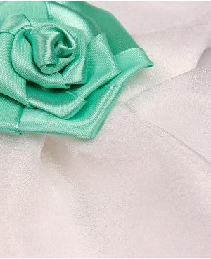 Нарядное белое платье с лентами для девочки Цвет: белый