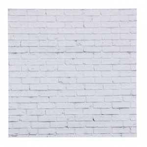 Фотофон «Кирпич белый», 45 x 45 см, переплётный картон, 980 г/м