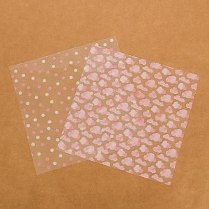Набор бумаги для скрапбукинга с фольгированием «Колыбельная на ночь», 12листов, 20 x 20 см
