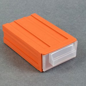 Бокс для хранения, 14,5 x 8,7 x 4,2 см, цвет оранжевый