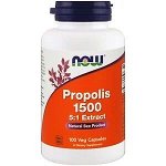 Now Foods, Прополис 1500, 300 мг, 100 растительных кап.