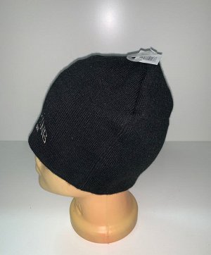 Шапка Черная классическая шапка  №1572