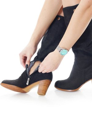 Сапоги Страна производитель: Китай
Полнота обуви: Тип «F» или «Fx»
Материал верха: Нубук
Цвет: Черный
Материал подкладки: Натуральный мех
Стиль: Повседневный
Форма мыска/носка: Закругленный
Каблук/Под