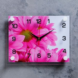 Часы настенные, серия: Цветы, "Цветок", плавный ход, 20 х 26 см