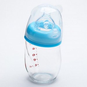Бутылочка для кормления стеклянная, 150 мл, цвет МИКС