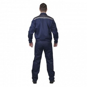 Костюм «Легион», п/комбенизон+куртка, хлопок/полиэфир, размер 48-50/182-188, цвет тёмно-синий/серый