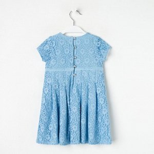 Платье нарядное для девочки, рост 80 см, цвет голубой