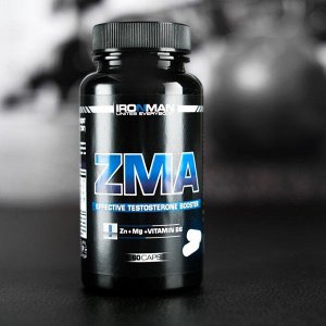 Комплекс ZMA IRONMAN, (цинк магний, В6), 60 капсул