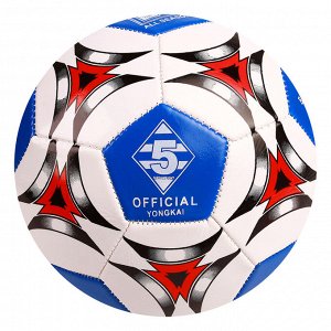 СИМА-ЛЕНД Мяч футбольный, размер 5, 32 панели, PVC, 2 подслоя, машинная сшивка, 260 г, МИКС