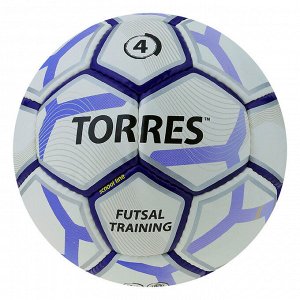 Мяч футзальный TORRES Futsal Training, F30644, размер 4, PU, ручная сшивка