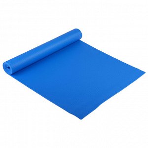 Коврик для йоги 173 х 61 х 0,4 см, цвет синий