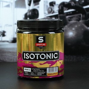 Изотоник SportLine IsoTonic, Ананас, спортивное питание, 600 г