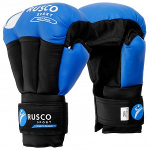 Перчатки для рукопашного боя RUSCO SPORT, 6 унций, цвет синий