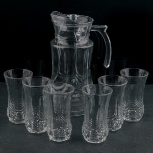 Набор питьевой «Волна», 7 предметов: кувшин 1,9 л, 6 стаканов 200 мл