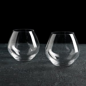 Набор стаканов для виски Bohemia Crystal «Аморосо», 440 мл, 2 шт