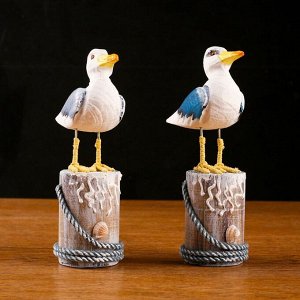 Фигурка дерево «Чайка на пне», 11x7x21 см, МИКС