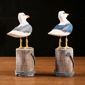 Фигурка дерево «Чайка на пне», 11x7x21 см, МИКС