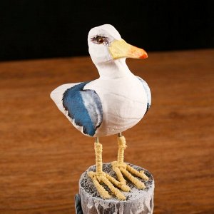 Фигурка дерево «Чайка на пне», 11x7x21 см, МИКС
