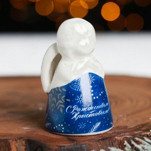 Колокольчик в форме ангела «С Рождеством Христовым!»