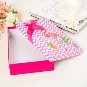 Набор коробок 3 в 1 "Фламинго", розовый, 29 х 21 х 9 - 26 х 18 х 6 см