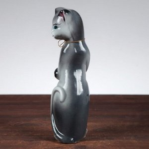 Копилка "Багирка с лапкой", серый цвет, 27 см