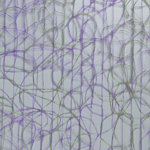 Сетка сизаль двухцветная, BOZA, лайм-фиолетовый, 0,53 x 4,5 м