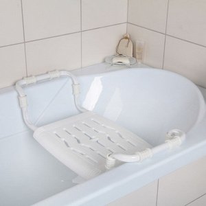Сиденье для ванны раздвижное, 35x29 см, белое