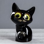 Копилка &quot;Лунатик&quot;, покрытие глазурь, чёрная, 25 см